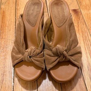 Brown Suede Women's Kork-Ease Heeled Sandals